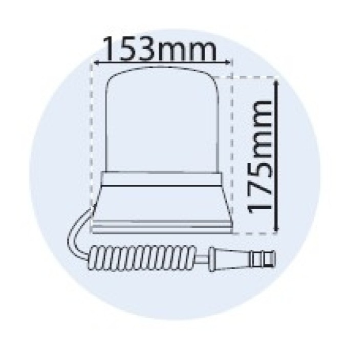 Girofar Xenon 12/24V cu prindere magnetica